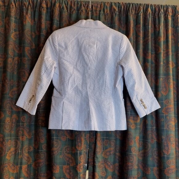 Isaac Mizrahi women's striped Blazer size 6p - Picture 5 of 7